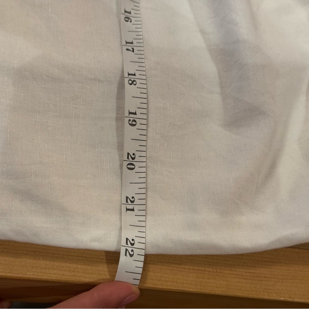 J Crew Size 4 Linen Cotton Floral Embroidered White sleevelesss Top - Picture 13 of 14